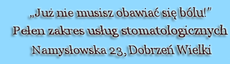 dentysta opole stomatologia dobrzeń Wielki